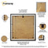 Square Black Backside View Photo Frame Highlighting its features