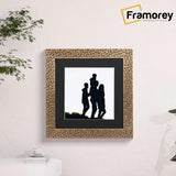 Square Photo Frame Rockstar Style With Black Mount is hanging on a wall.