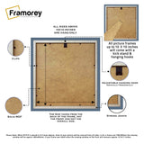 Square Photo Frame Backside View Highlighting it's parts