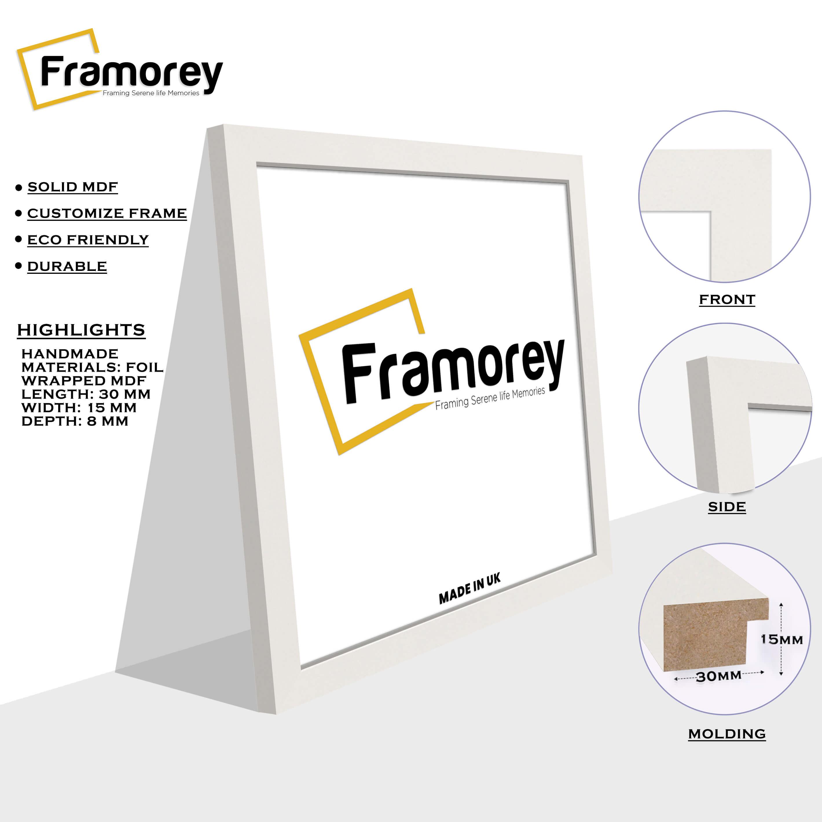 Square Photo Frame Side View