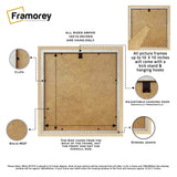 Square Pine Picture Frame Backside View 