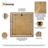 Walnut With White Mount Photo Frame Backside View Poster Frame Highlighting it's Features