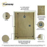 Thin Black Solid Wood Backside View Poster Frame Highlighting its features