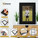 Step-by-step guide showing how to insert a photo into a picture frame