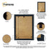 Vintage Black Picture Frame Backside View Highlighting its features
