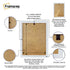  Vintage Distressed Backside View Poster Frame Highlighting its features
