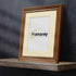 Swept Style Square Walnut Picture Frame Wall Décor Photo Frame With Ivory Mount