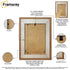 Walnut Wooden Picture Frames Big Step Style With Black Mount