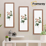 Panoramic Step Style Walnut Picture Frame Wall Art Poster Frame