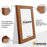 Panoramic Walnut Picture Frames Handmade Wooden Effect Poster Frames