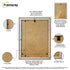 Walnut Photo Frame Backside View Highlighting its features