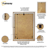Walnut Photo Frame Backside View Highlighting its features