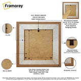 Square Photo Frame Backside View Highlighting its Features