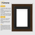 walnut with black wooden frame dimensions guide for selecting correct picture frame size