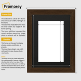 walnut with black wooden frame dimensions guide for selecting correct picture frame size