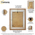 Wooden Picture Frame Backside View Highlighting it's parts