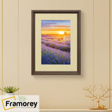 Walnut Picture Frame Oslo Style Photo Frames With Ivory Mount