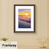 Walnut Picture Frame Oslo Style Photo Frames With White Mount