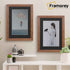 Step Style Walnut Picture Frame Wall Art Poster Frame With Black Mount