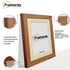 Walnut Picture Photo Frames Handmade Wooden Effect Poster Frames With Ivory Mount