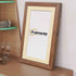 Step Style Walnut Picture Frame Wall Art Poster Frame With Ivory Mount