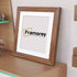 Step Style Square Size Walnut Picture Frame With White Mount