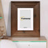 Walnut Wooden Picture Frames Big Step Style, With White Mount