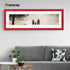 Panoramic Red Picture Frame With White Mount