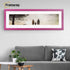 Panoramic Pink Picture Frame With White Mount Wall Décor Frame