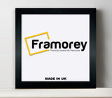 Square Solid wood Black Picture Frame Handmade Wooden Frame