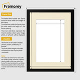Thin Style Green Picture Frame With Ivory Mount