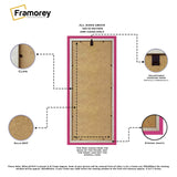 Panoramic Pink Picture Frame With Ivory Mount Wall Decor Frame