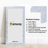 Panoramic White Picture Frame Photo Frame Rockstar Wall Art Frame