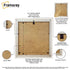 Square Size White Picture Frames Handmade Wooden Effect Photo Frames