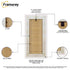 Panoramic White Wooden Picture Frame Big Step Style With White Mount