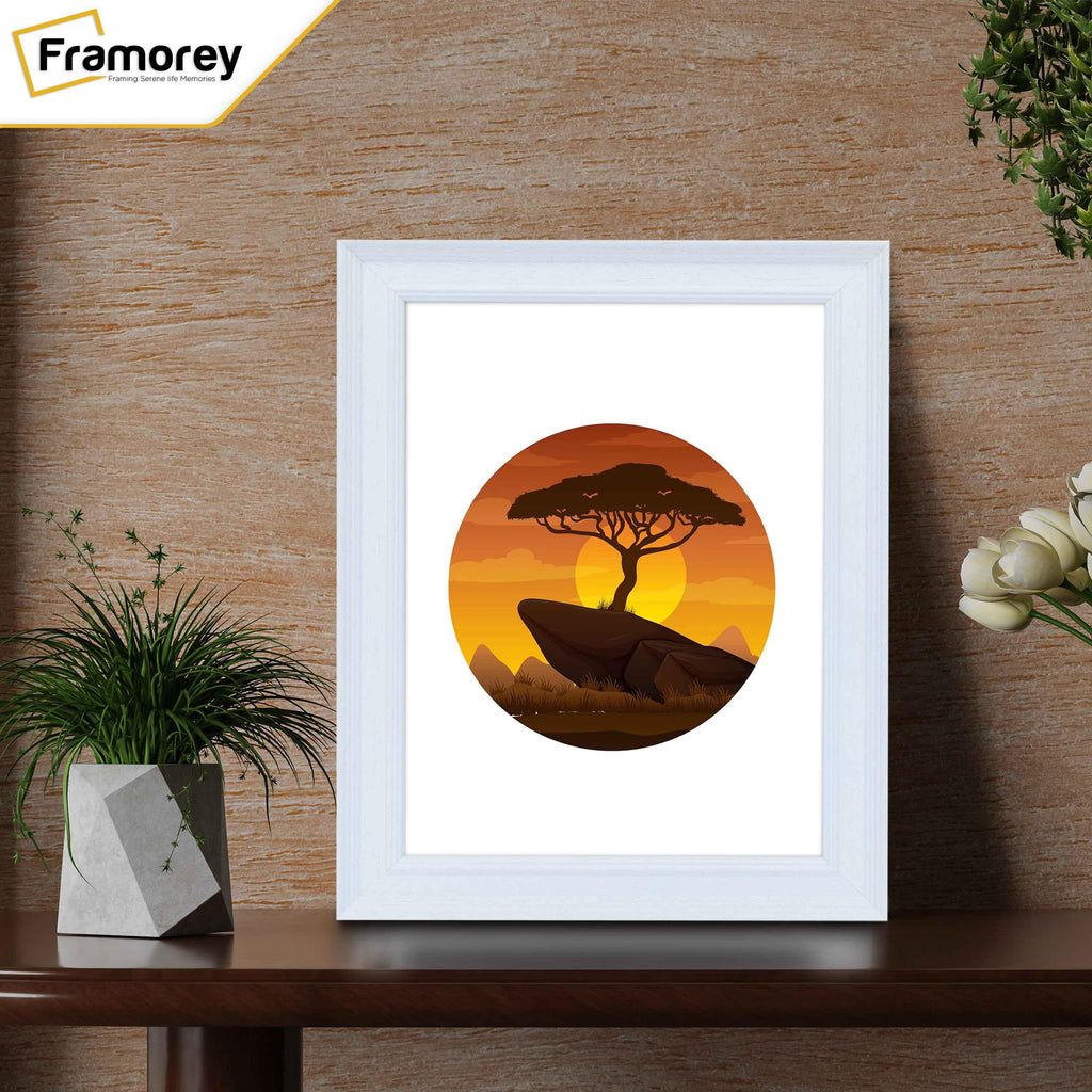 Grained White Picture Frame Photo Frame Fletcher Wood Wall Art Frame