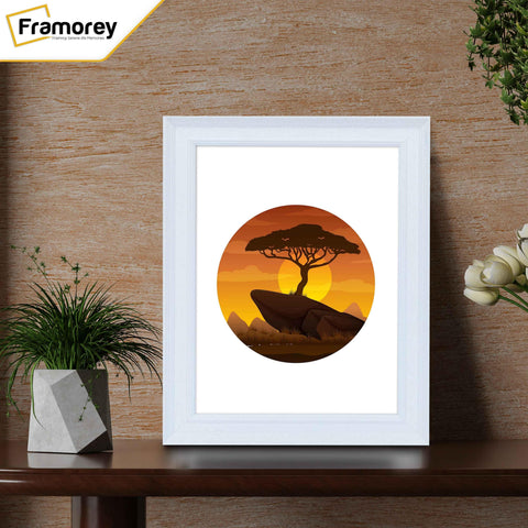 Grained White Picture Frame Photo Frame Fletcher Wood Wall Art Frame