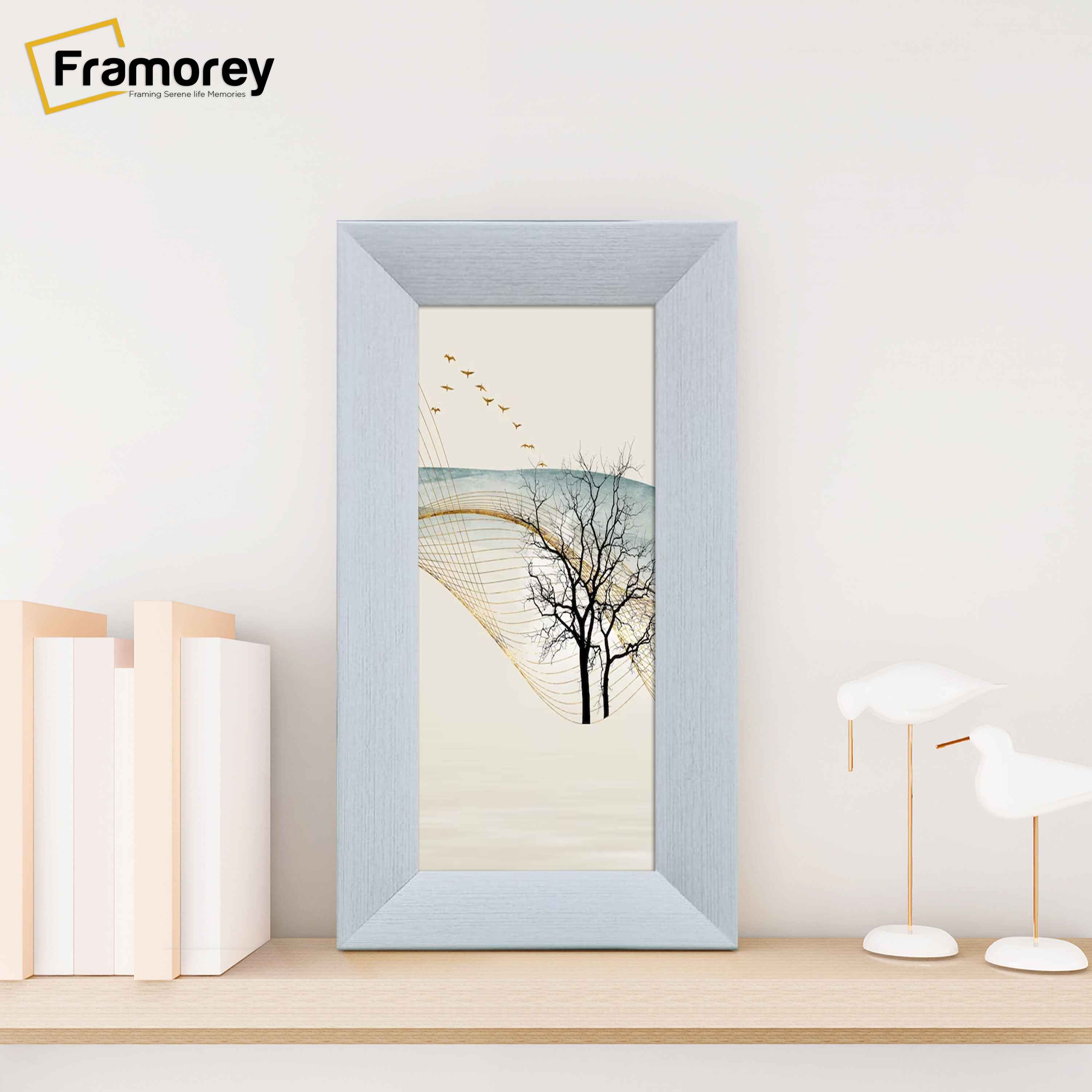 Limed White Picture Frames Panoramic Size Poster Frame