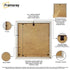 Swept Style Square White Picture Frame With White Mount
