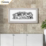 Panoramic White Picture Frame Poster Frame