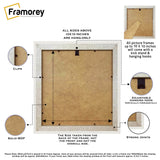 White Backside Picture Frame With White Mount Some Details of its features