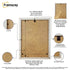 White Backside View Photo Frame Highlighting its features