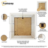 White Backside View Photo Print Frame Highlighting its Features