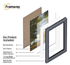 Layers of a White Frame Picture Photo Frame highlighting the easy-to-assemble design and premium materials.