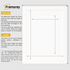 White picture frame size guide line diagram showing outer frame dimensions and inner opening dimensions,  plus brief usage notes
