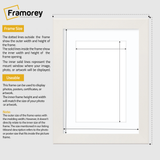 white with white mount wooden photo frame dimensions guide for selecting correct picture frame size