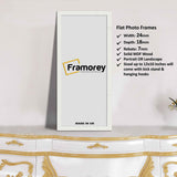 Flat Panoramic White Picture Photo Frame Wall Art Poster Frame