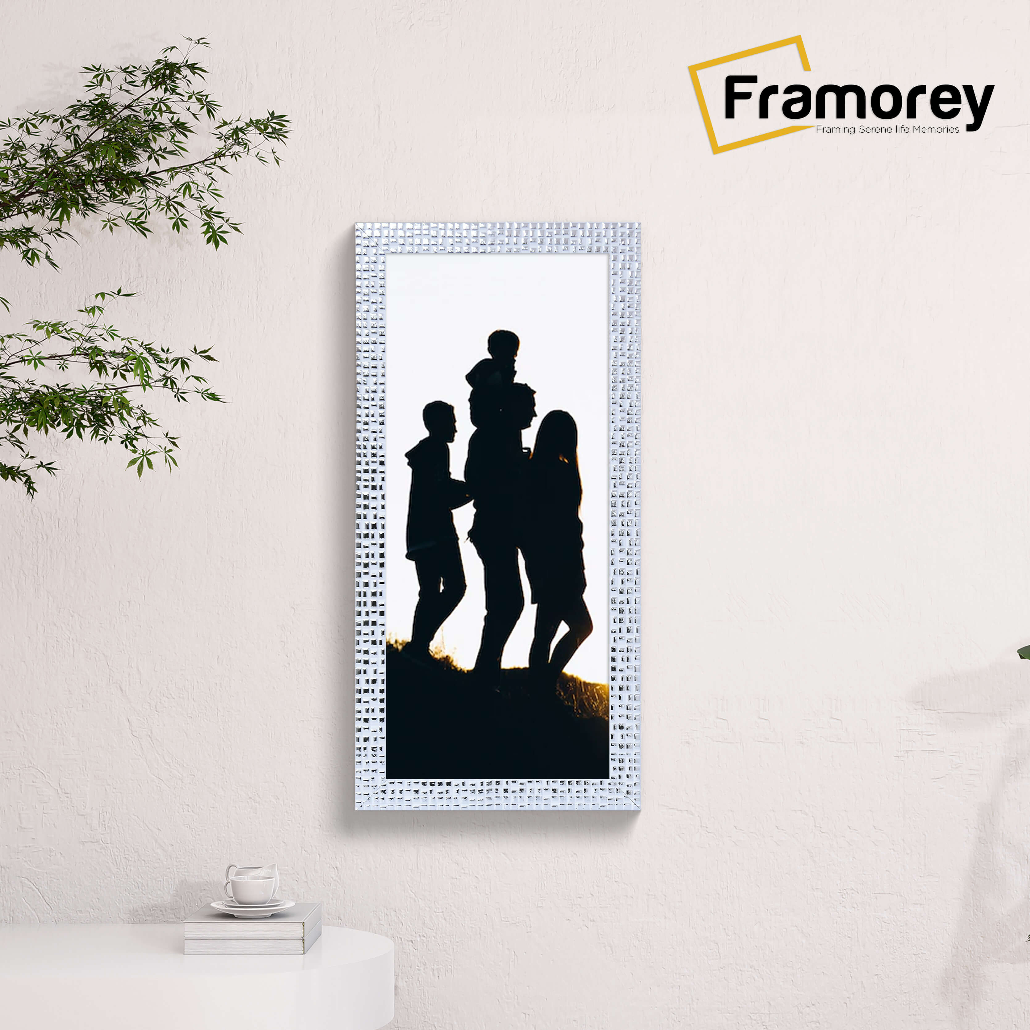 Panoramic Size White Picture Frame Photo Frame Rockstar Wall Art Frame