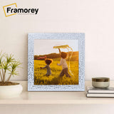 Square Size White Picture Frame Rockstar Style Photo Print Frame
