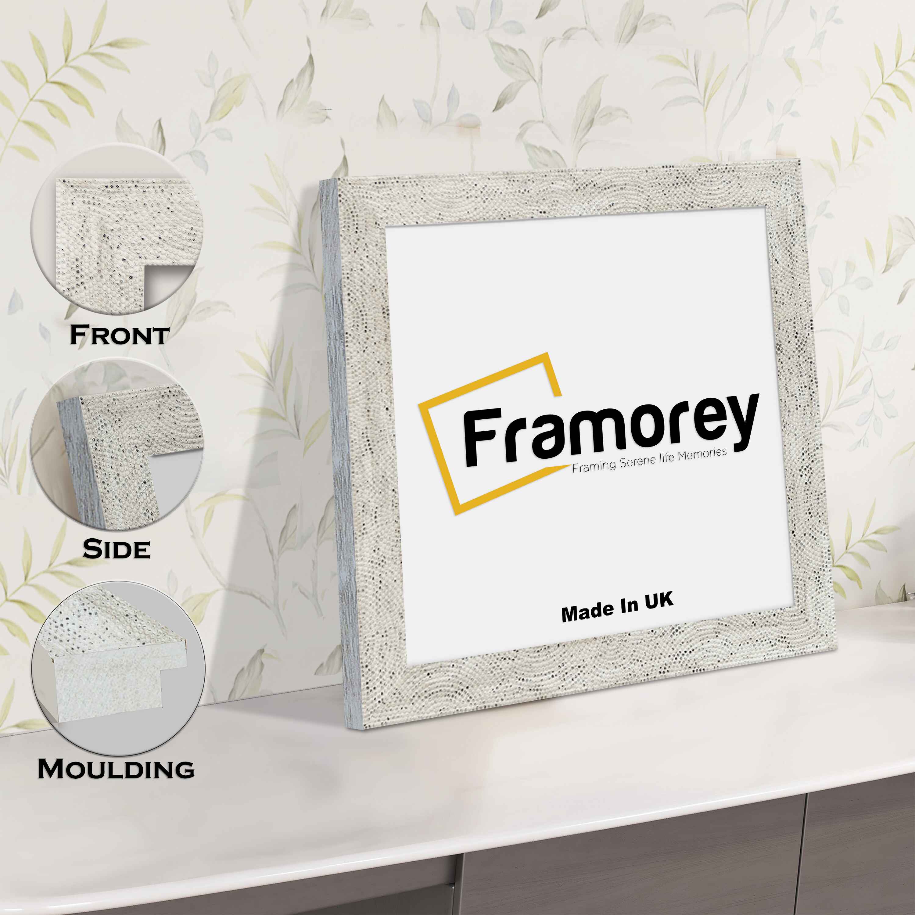 Square Size White Perisa Photo Frames Home Decor Frames